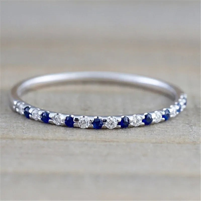 Silver Real Sapphire Ring