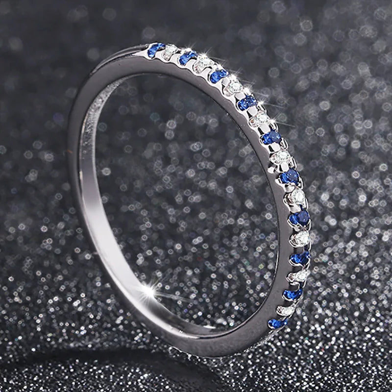 Silver Real Sapphire Ring