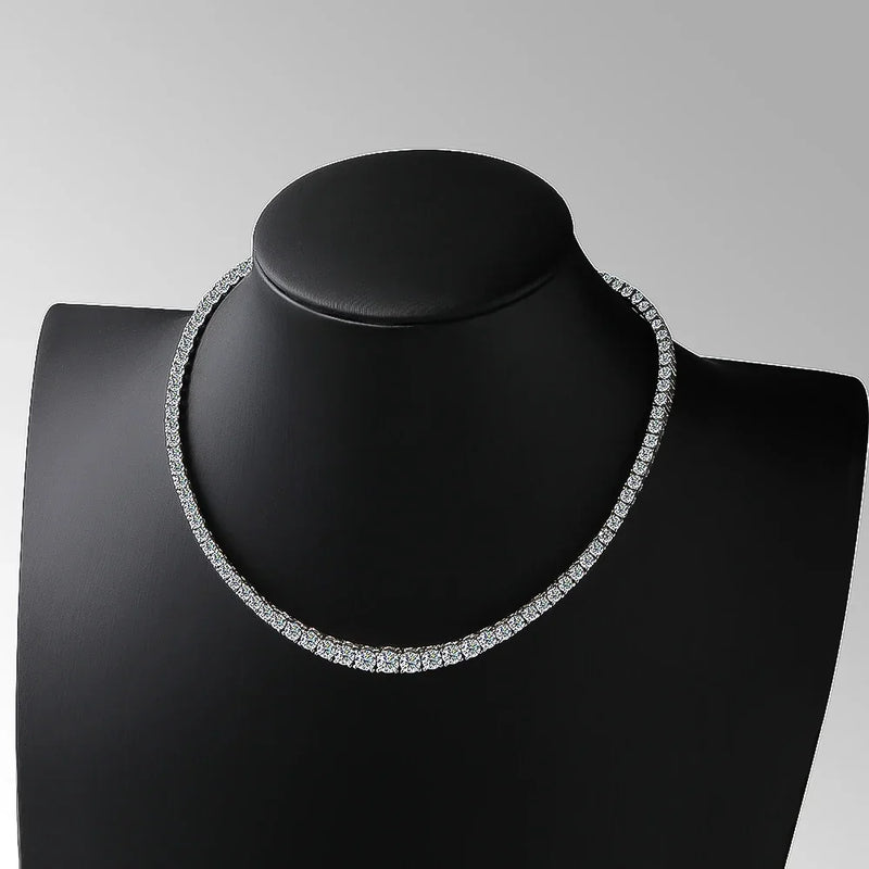 Full Moissanite Necklace (with Certificate)