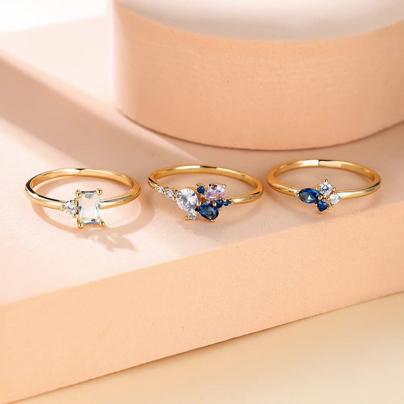 Luxury Triple Ring Set