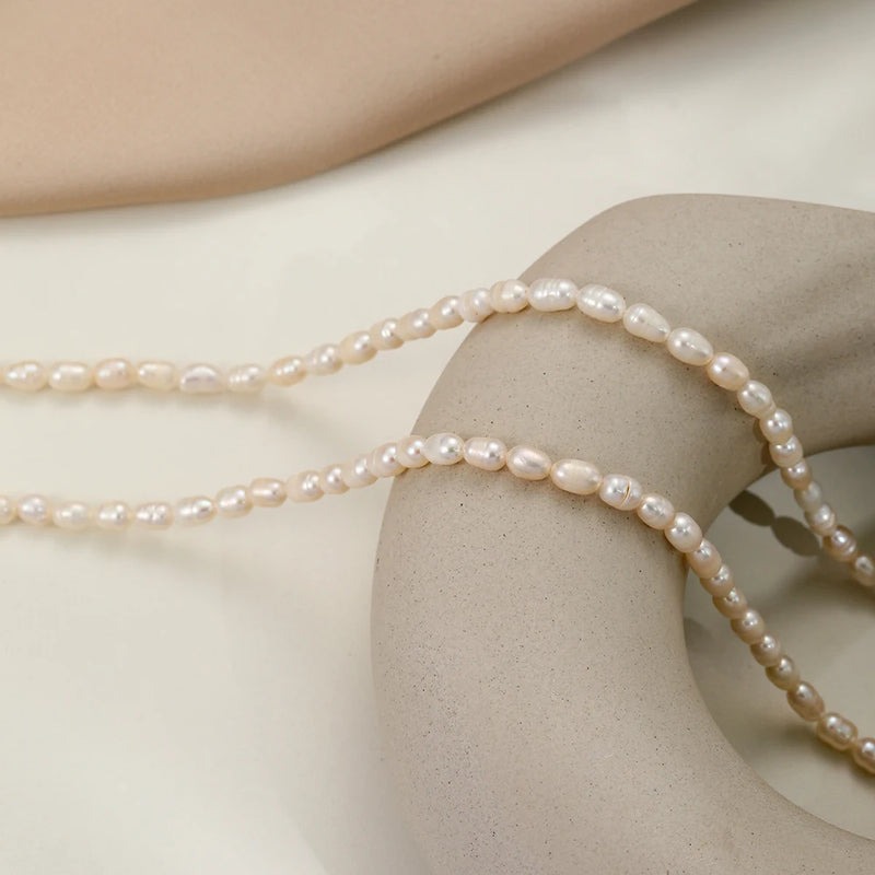 Vintage Rice Pearl Necklace