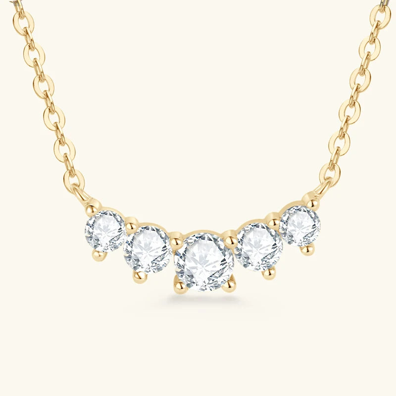 Pure Necklace Full Moissanite