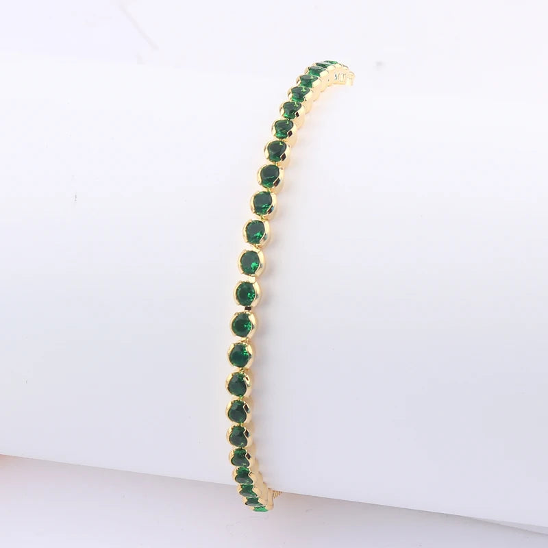 Green Tennis Bracelets