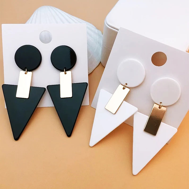 Acid Square Earrings