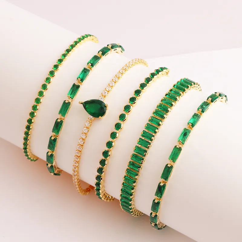 Green Tennis Bracelets