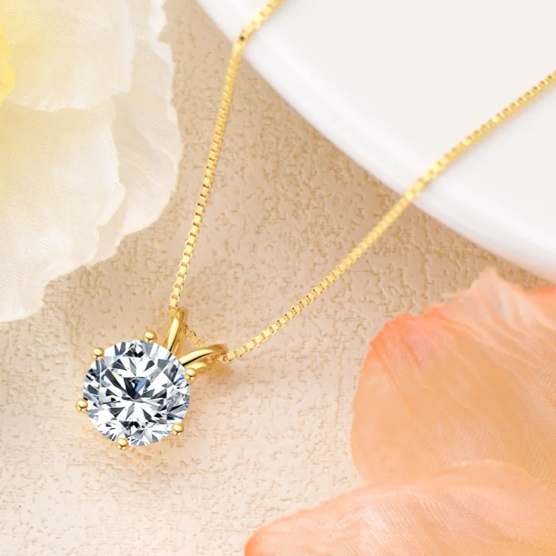 Luxury Moissanite Pendant Necklaces