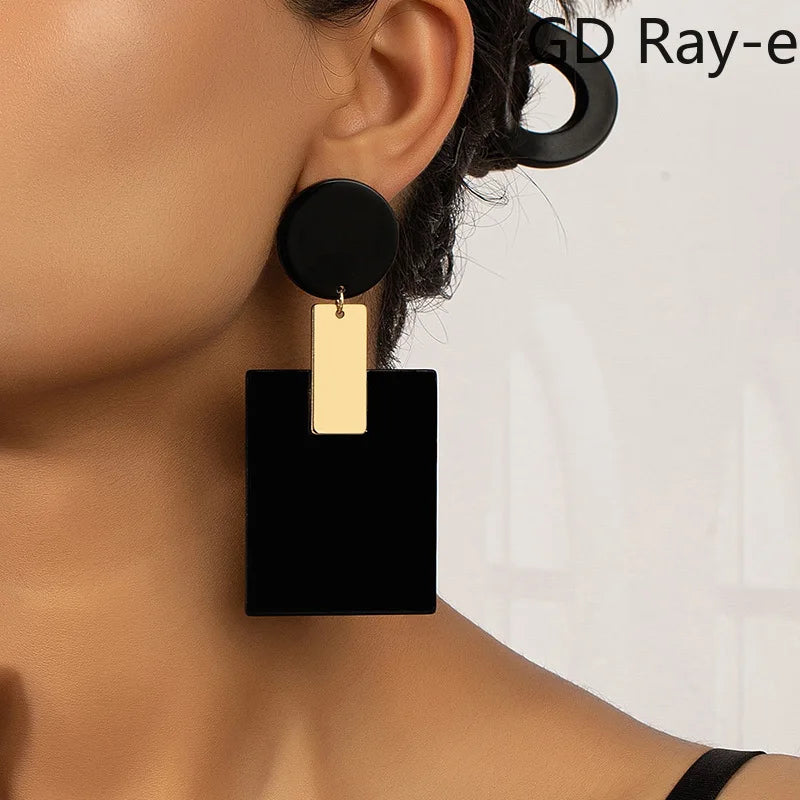 Acid Square Earrings