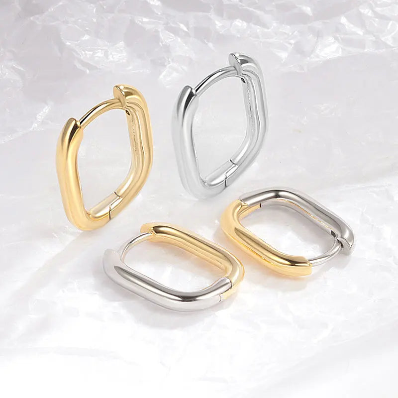 U-Shaped Earring (Sliver/Gold Color)