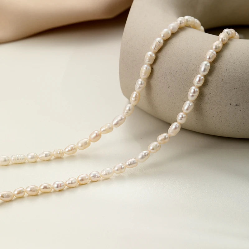 Vintage Rice Pearl Necklace