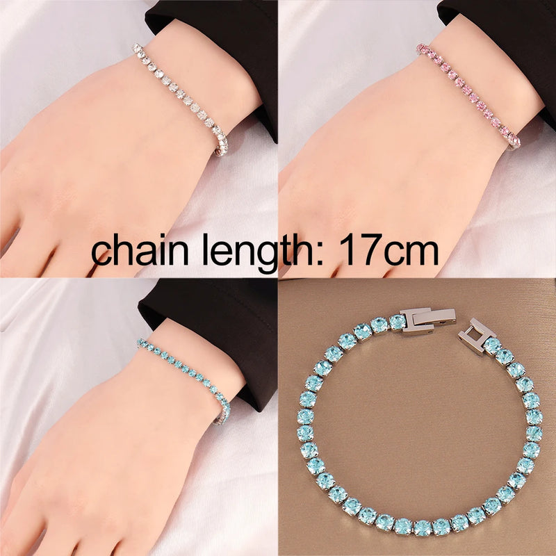 Luxury Color Crystal Zircon Bracelet