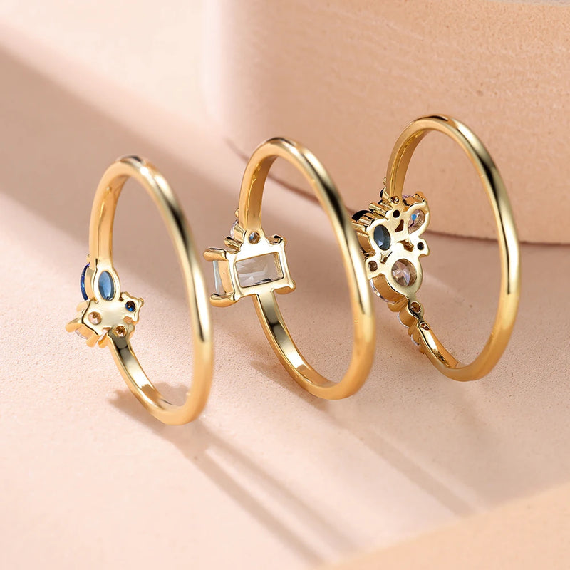 Luxury Triple Ring Set