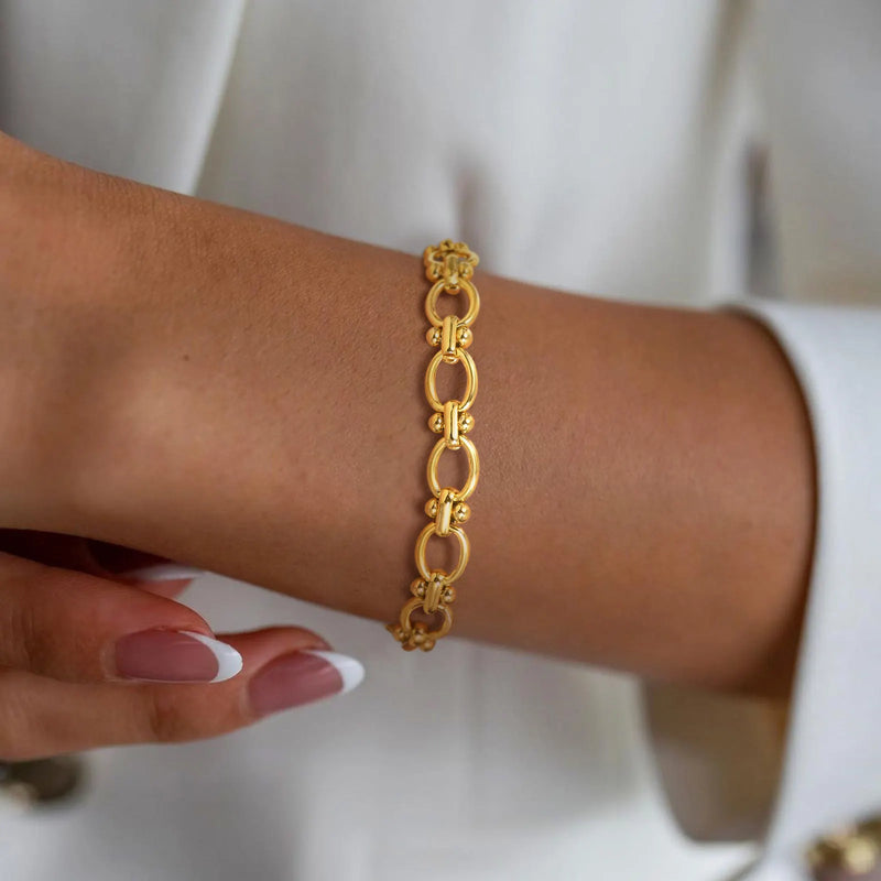 Chain Bracelet 18K Gold Plated