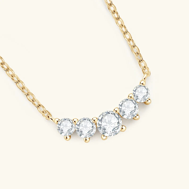 Pure Necklace Full Moissanite